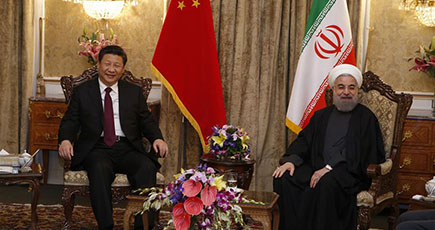 習近平主席がイランのロウハーニー大統領と会談