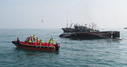 中国漁船1隻が韓国南部全羅南道可居島近くの海域で転覆