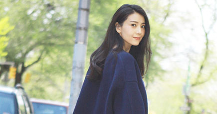 私生活写真でわかる　人気女優高圓圓のファッション－セーター編
