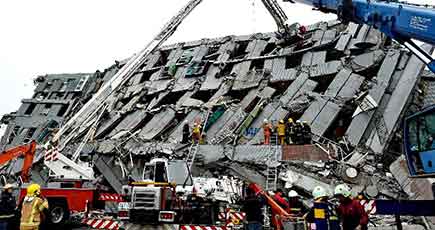 台湾南部地震の遭難人数は67人まで上昇