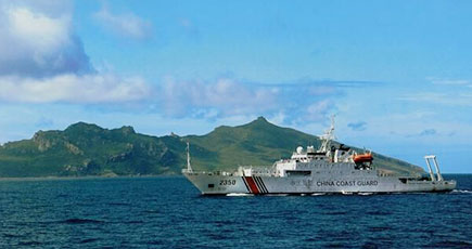 中国海警船隊　17日釣魚島領海をパトロール