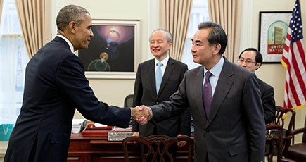 オバマ米大統領が王毅外交部長と会見