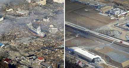 東日本大震災からまもなく5年　今と昔を比較
