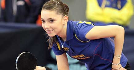 超人気！美しすぎるルーマニアの女子卓球選手
