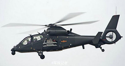 中国の「空飛ぶ陸軍」、新型武器に注目