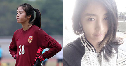 中国女子サッカー史上の顔面偏差値王　モデル並の体型で注目浴びる