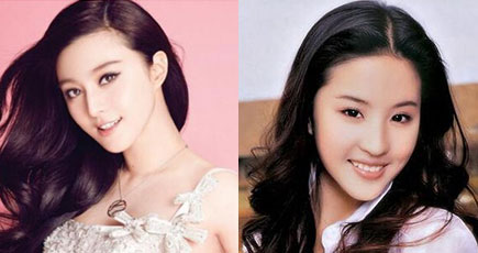 中国女優の美人顔トップ10