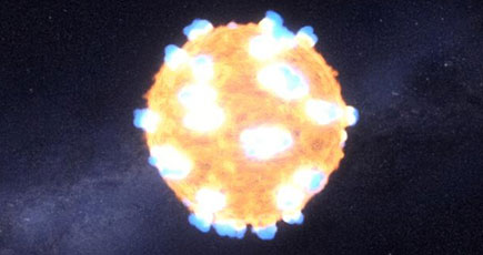 人類初の星の爆発映像が公開　衝撃波は壮観