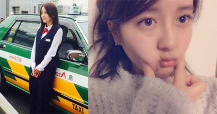 24歳モデル生田佳那　日本一美しいタクシー運転手に変身