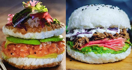 寿司バーガー、東西文化を融合