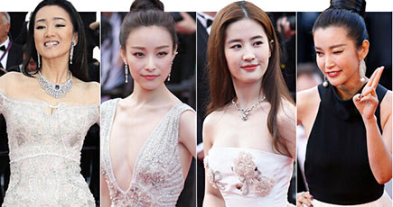 カンヌ映画祭に登場した中国女優たち、コン・リー、リー・ビンビンなど