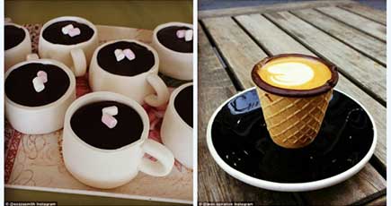 Instagramの新ブーム　食べられるコーヒーカップ