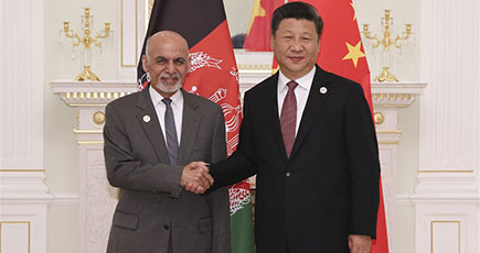 習近平主席、アフガン大統領と会談