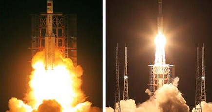 中国、新型ロケット長征７号打ち上げ