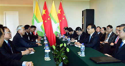 李克強総理、ミャンマーのティン・チョー大統領と会見