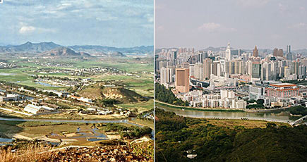 写真で見る有名都市の100年の変化