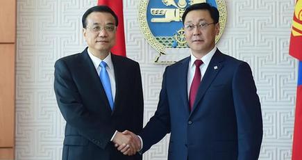李克強総理、モンゴルのエルデネバト首相と会談