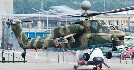 ロシアの新型ヘリMi-28NMが初飛行に成功