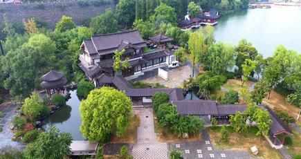 「金陵明珠」玄武湖を空撮　今も残る江南の皇家庭園