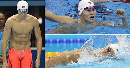 水泳の男子400メートル自由形、孫楊が決勝に進出