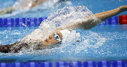水泳－葉詩文が女子200メートル個人メドレーの準決勝に進出