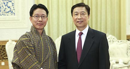 李源潮副主席、ブータン外相と会見