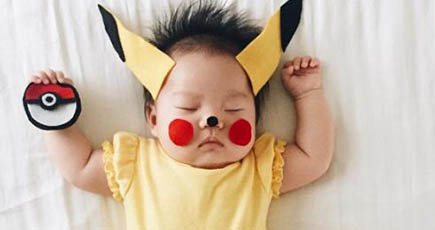 萌える！米国の「眠り姫」赤ちゃんがネットで人気に