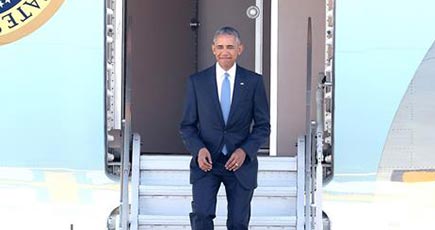 オバマ米大統領が杭州に到着