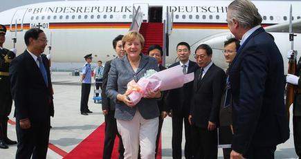 ドイツのメルケル首相が杭州に到着