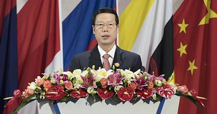中国ASEAN博覧会開幕式で基調講演　張高麗副総理