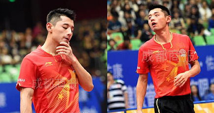 卓球ワールドツアー中国オープン　張継科の表情集