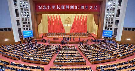 紅軍長征勝利８０周年記念大会が北京で行われ