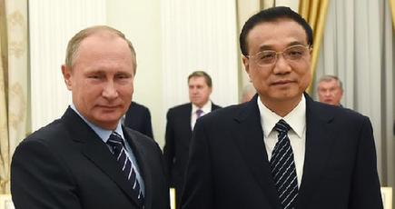 李克強総理、ロシアのプーチン大統領と会見