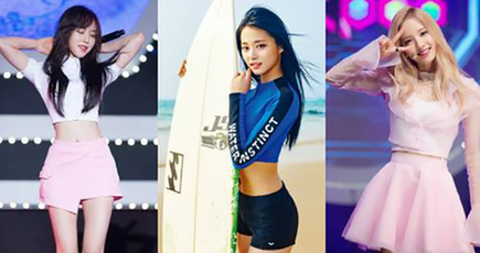 韓国の女性アイドルグループ　異常に細くて魅力的な腰
