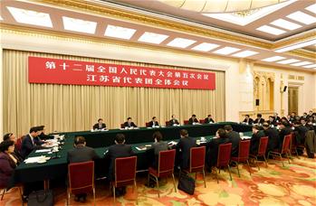 江蘇省代表団全体会議、メディアに公開