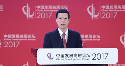 張高麗副総理、中国発展ハイレベルフォーラムに出席