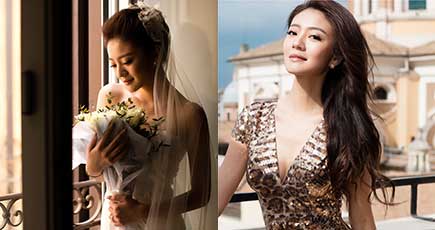韓国の人気女性スター アディ・アンの結婚記念写真