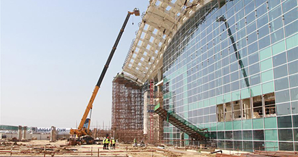 中国企業が請け負ったアルジェ空港新ターミナルビルのプロジェクトが順調に進展