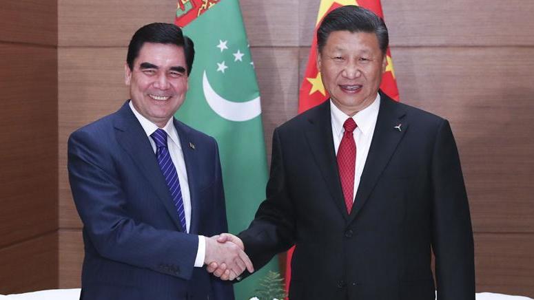 習近平主席、トルクメニスタンのベルディムハメドフ大統領と会見