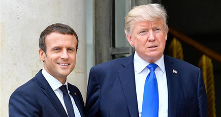 トランプ米大統領、フランスを訪問