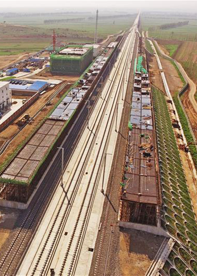 「空から見る」京瀋高速鉄道の遼寧省区間