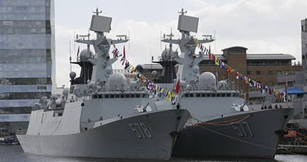 中国海軍第26次護衛艦隊、英国を訪問