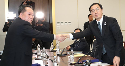 韓国統一部、朝鮮の平昌五輪参加などで合意と発表