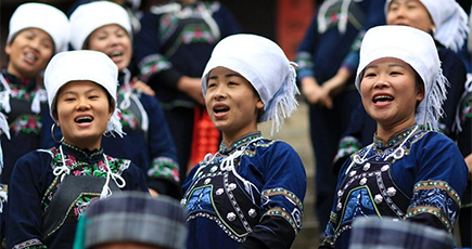 貴州省恵水県、伝統的な民謡が観光客を呼び込む