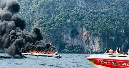 タイのピピドン島海域でヨットが爆発　中国人観光者負傷