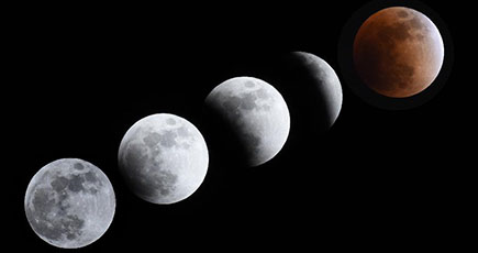 ３１日晩は皆既月食「赤銅色の月」が中国各地を照らす