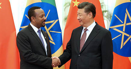 習近平主席、エチオピアのアビー首相と会見