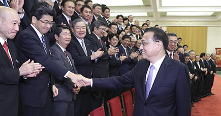 李克強総理、日本経済界訪中団と会見