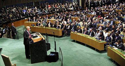 トランプ米大統領、国連総会の演説でグローバリズム拒絶を表明
