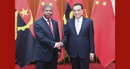 李克強総理、アンゴラのロウレンソ大統領と会見